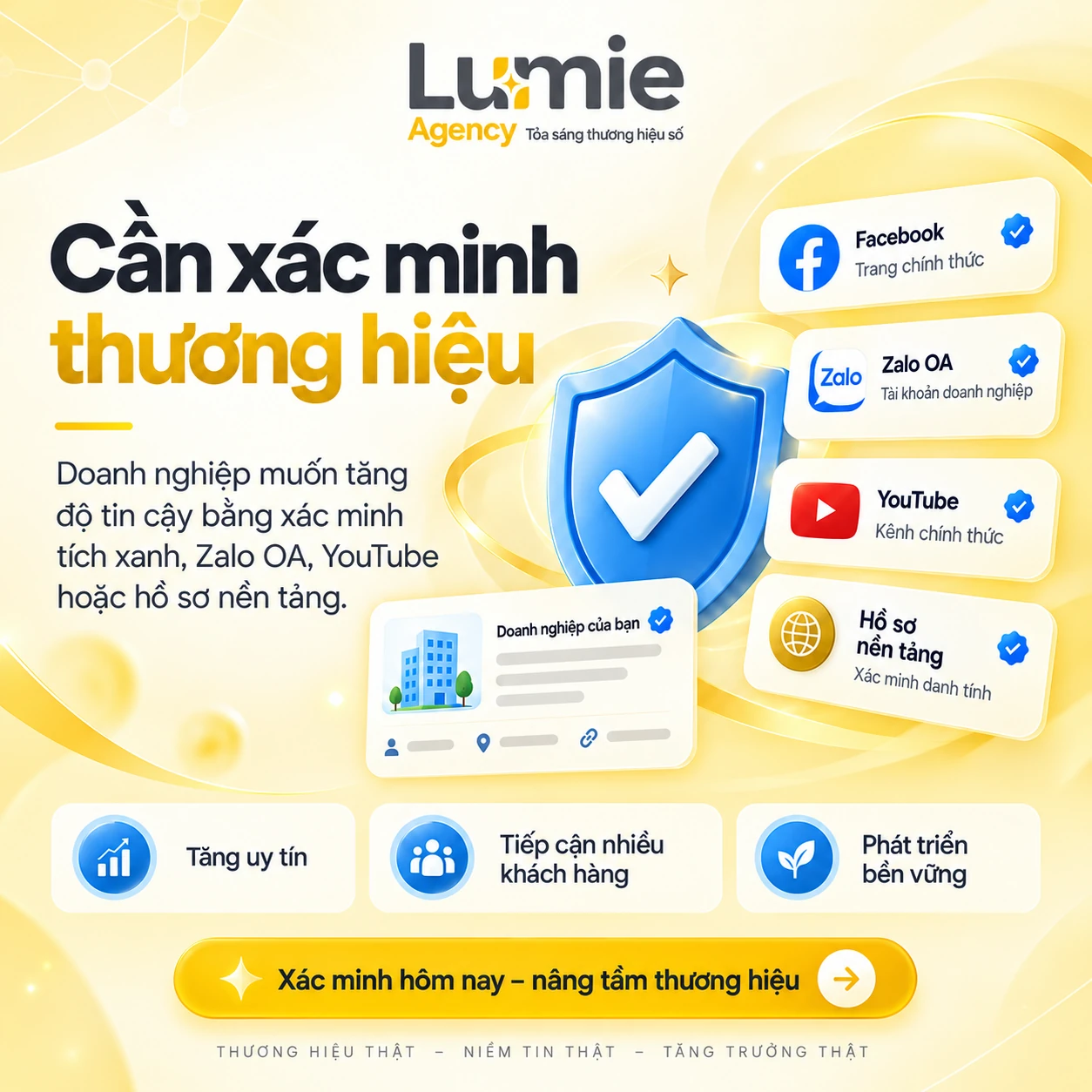 Minh họa quy trình chuẩn hóa hồ sơ, rà soát điều kiện xác minh thương hiệu.