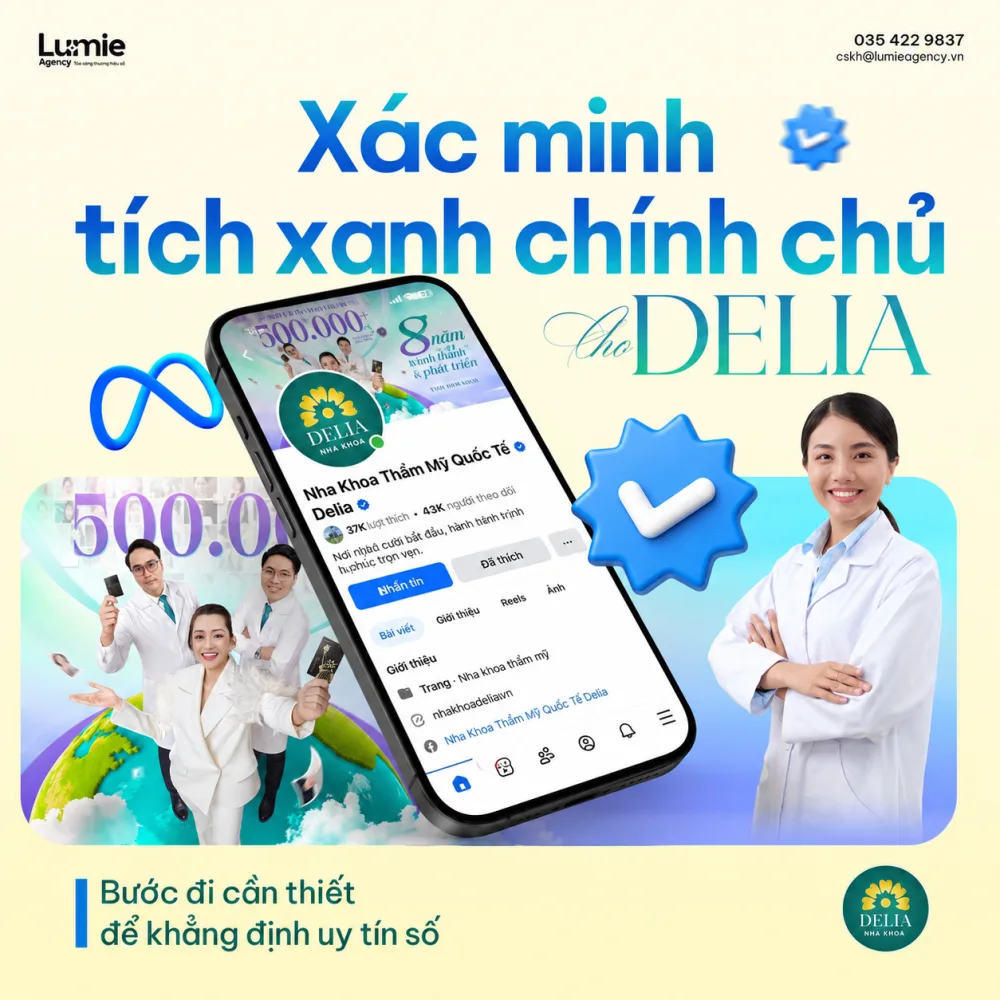 Case xác minh tích xanh Nha khoa thẩm mỹ Delia