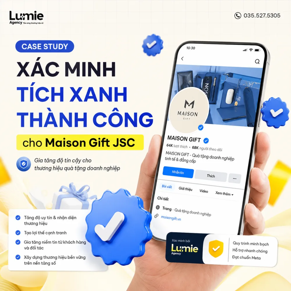 Case study xác minh tích xanh Facebook Maison Gift - quà tặng doanh nghiệp