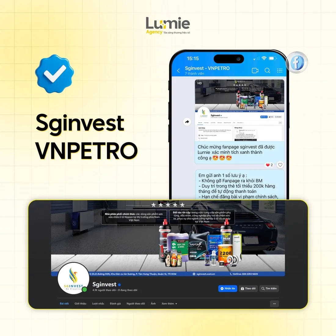 Case xác minh tích xanh Sginvest VNTPRO