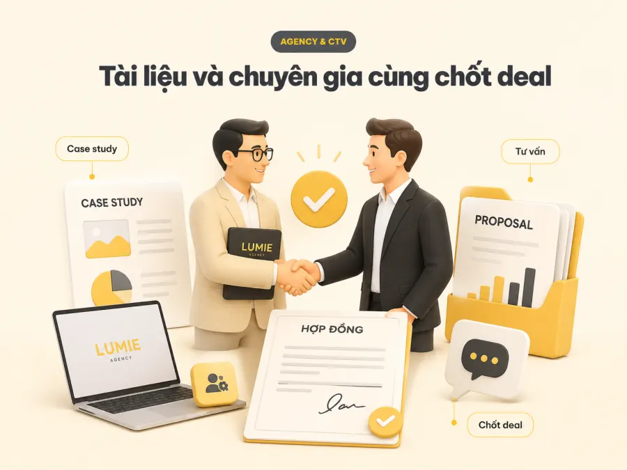 Tài liệu và chuyên gia Lumie cùng Agency chốt hợp đồng