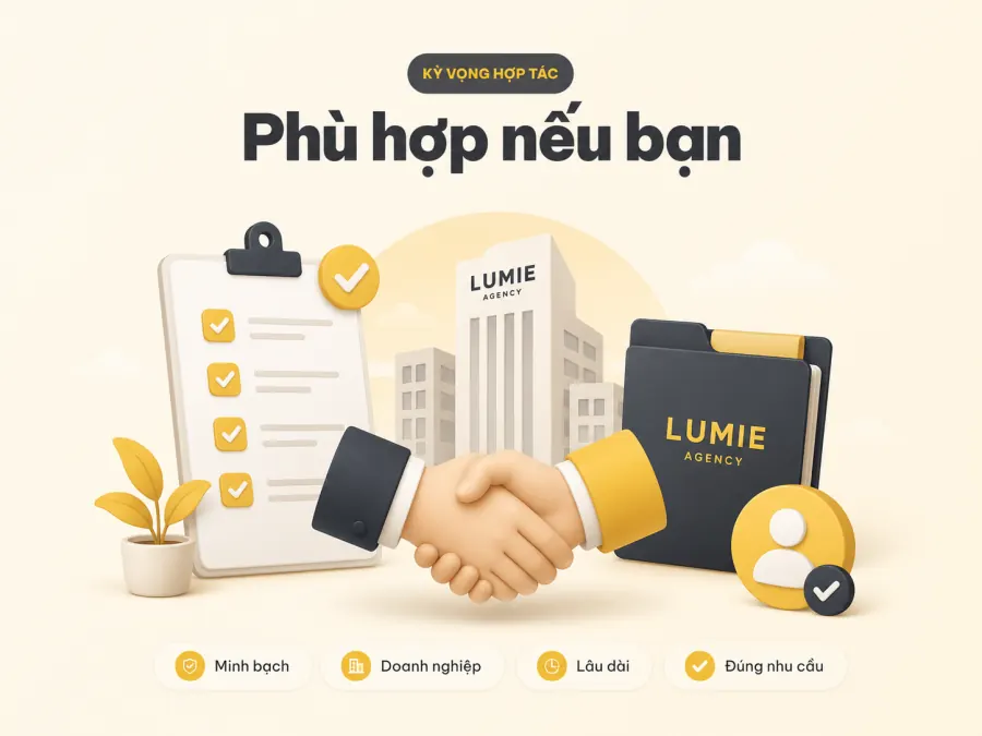Đối tác Agency phù hợp hợp tác cùng Lumie