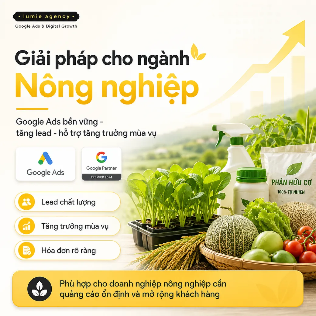 Giải pháp Google Ads Invoice cho doanh nghiệp nông nghiệp