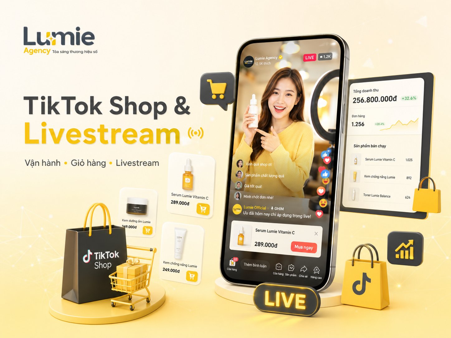TikTok Shop và Livestream