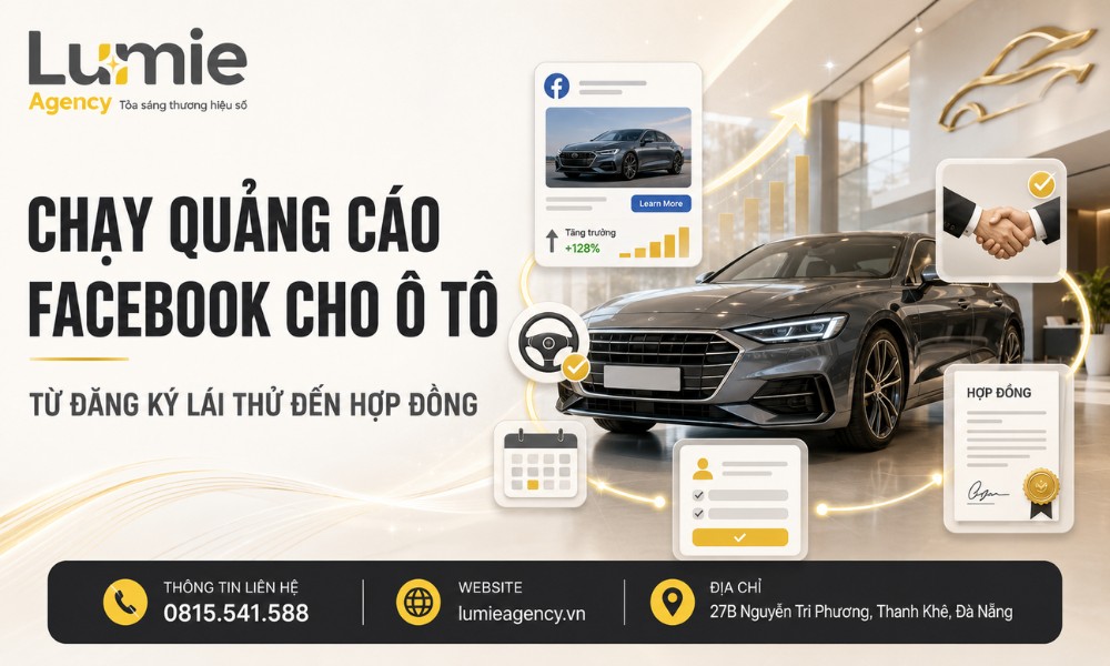 Sơ đồ quảng cáo Facebook ô tô theo hành trình khách hàng