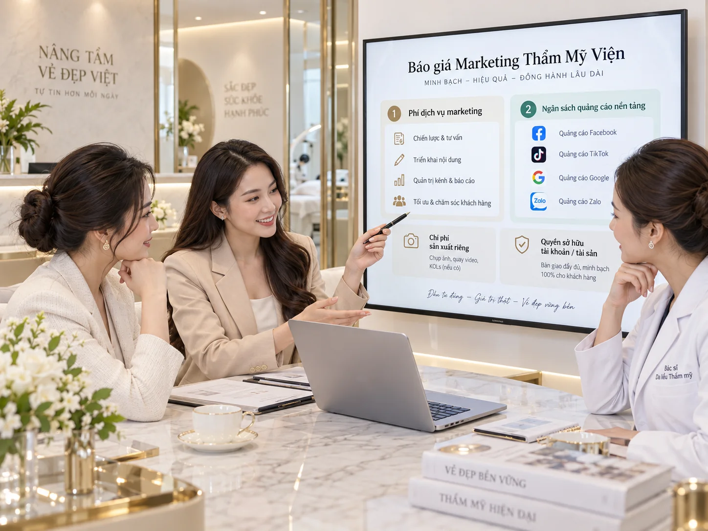 Báo giá Marketing Thẩm Mỹ Viện minh bạch hiệu quả Lumie Agency