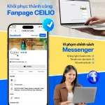 Case Lumie khôi phục Fanpage Ceilio vi phạm chính sách Messenger