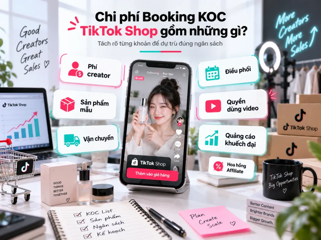 Chi phí Booking KOC TikTok Shop gồm những gì?