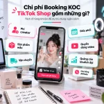 Các khoản chi phí Booking KOC TikTok Shop gồm phí creator, sản phẩm mẫu, vận chuyển, điều phối, quyền dùng video và khuếch đại quảng cáo