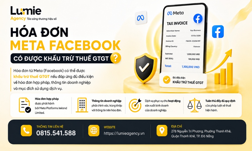 Phân biệt hóa đơn Meta và điều kiện khấu trừ thuế GTGT