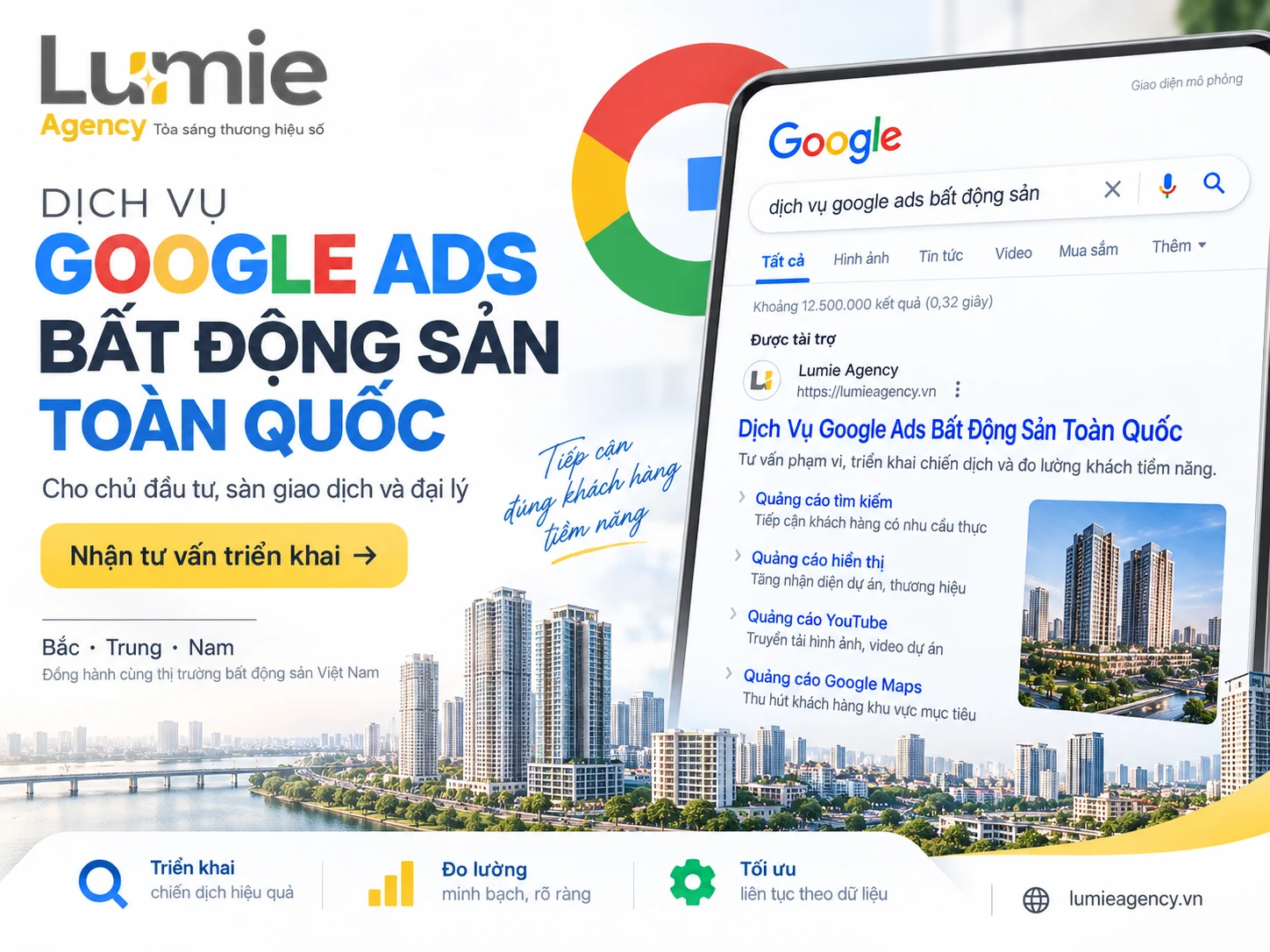 Tổng quan dịch vụ Google Ads bất động sản của Lumie