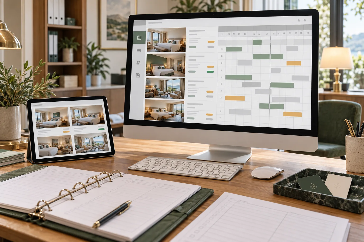 Hình minh họa cho Website đặt phòng, Maps & phối hợp OTA