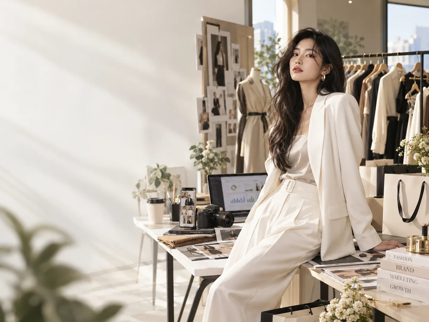 Minh họa hoạt động marketing thương hiệu thời trang
