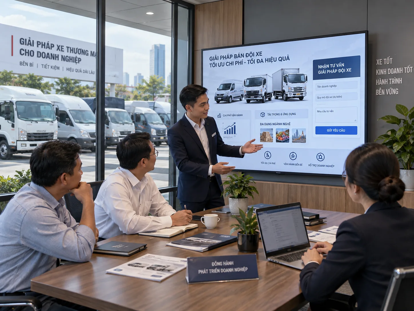 Tư vấn marketing cho xe thương mại và đội xe doanh nghiệp