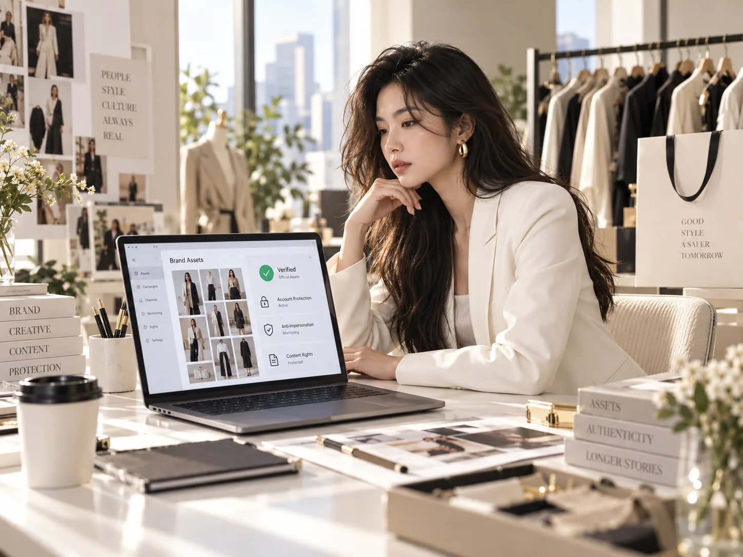 Minh họa quản trị tài sản thương hiệu thời trang