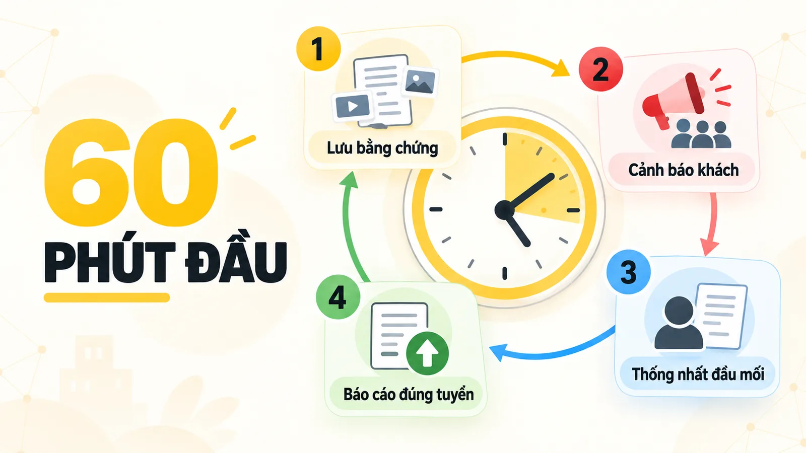Quy trình 60 phút đầu khi doanh nghiệp phát hiện Fanpage bị giả mạo