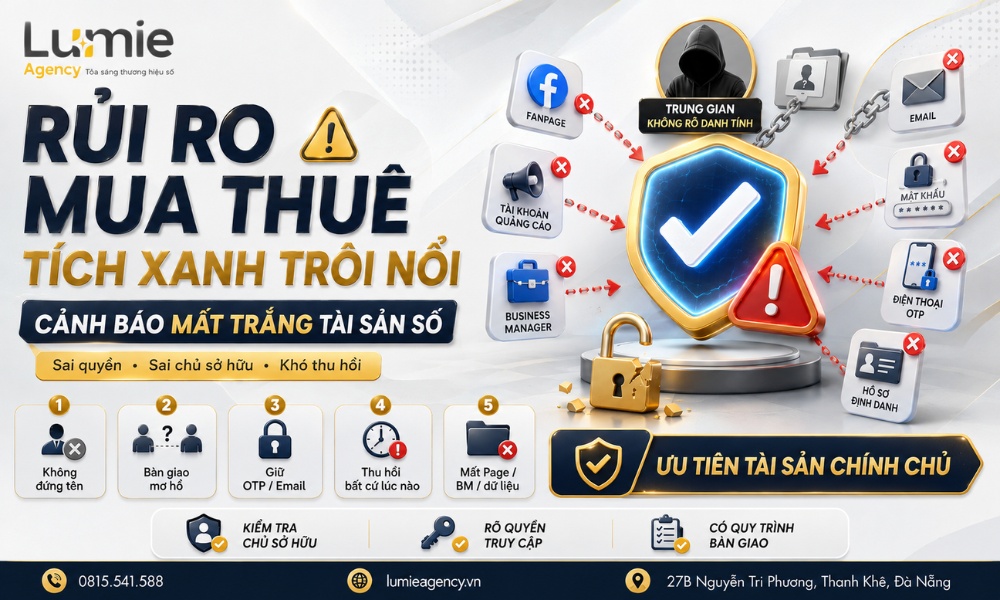 Cảnh báo rủi ro thuê tích xanh Facebook qua VPN, proxy, VPS và BM nước ngoài
