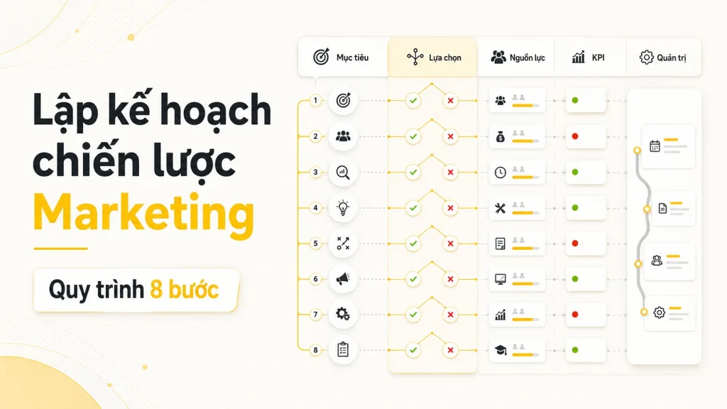Lập kế hoạch chiến lược Marketing theo quy trình tám bước
