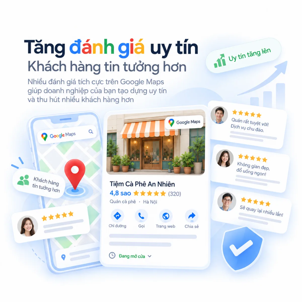 Minh họa tăng đánh giá và độ tin cậy của Hồ sơ doanh nghiệp