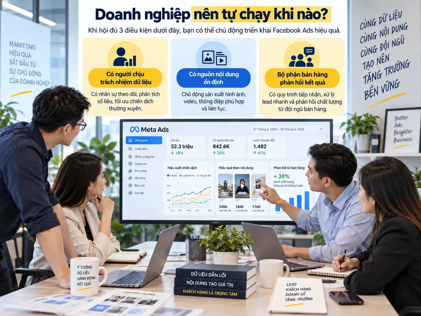 Ba điều kiện để doanh nghiệp tự chạy Facebook Ads