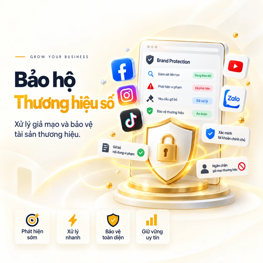 Dịch vụ bảo hộ thương hiệu trên nền tảng số