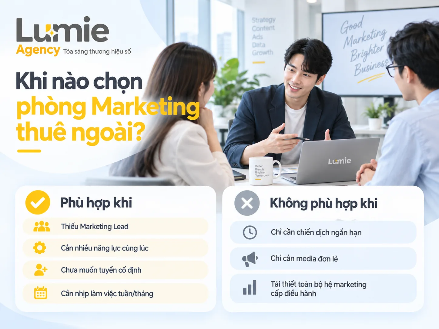 Khi nào doanh nghiệp nên chọn phòng marketing thuê ngoài