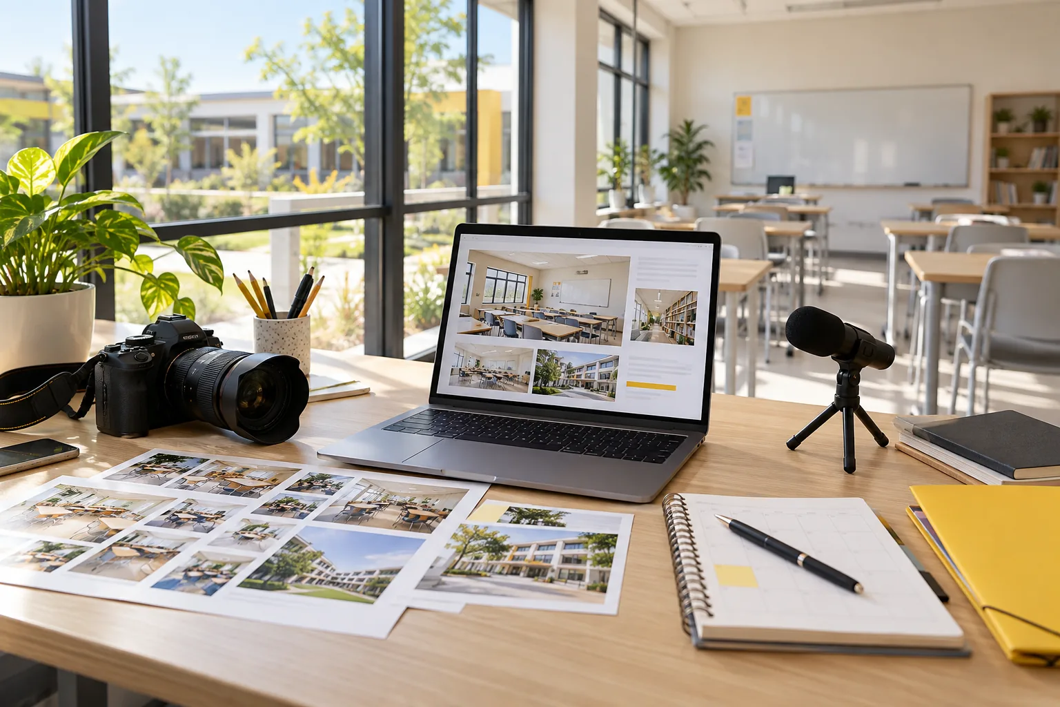 Minh họa chuẩn bị tư liệu và chiến dịch marketing giáo dục