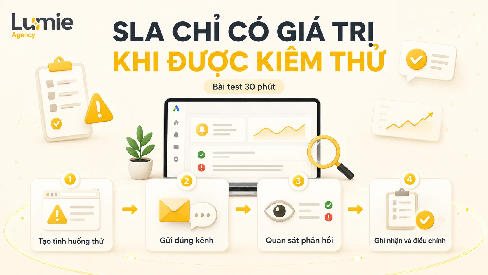 Quy trình kiểm thử SLA bằng một tình huống có kiểm soát