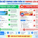 Bảng phân biệt Fanpage chính thống và Fanpage có dấu hiệu lừa đảo