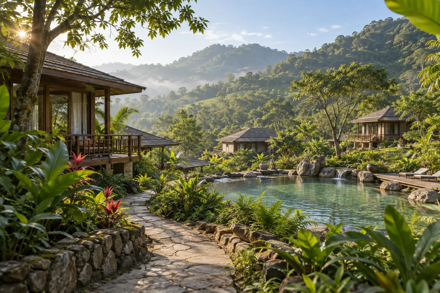 Bối cảnh lưu trú minh họa: Resort nghỉ dưỡng biển & sinh thái
