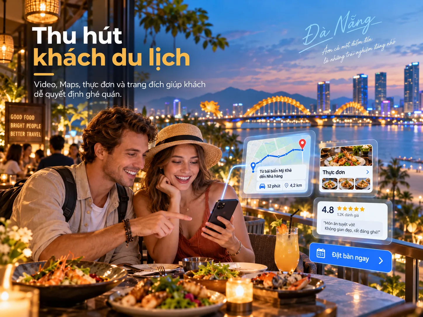 Thu hút khách du lịch tới nhà hàng tại Đà Nẵng
