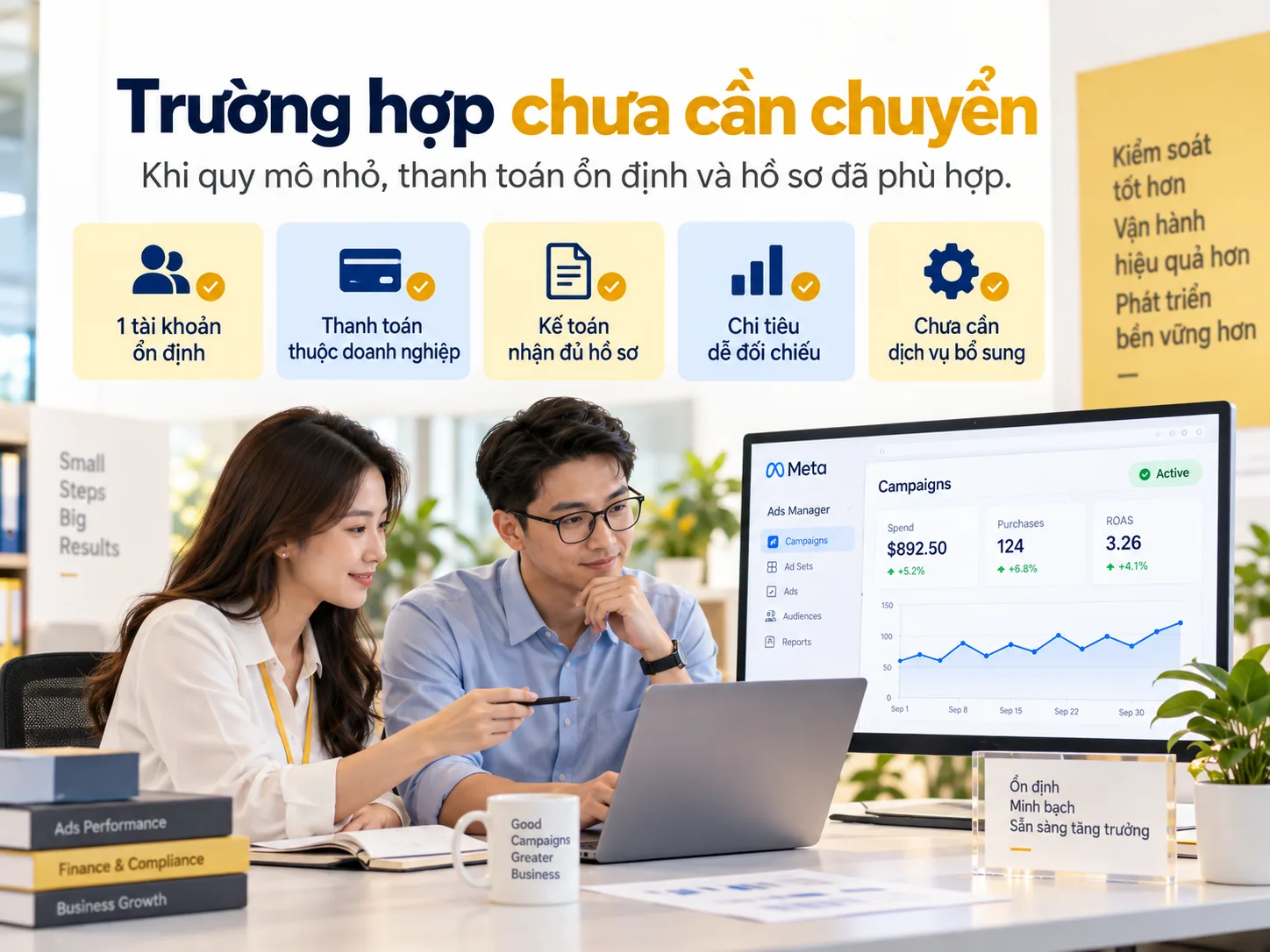 Năm trường hợp doanh nghiệp chưa cần chuyển sang thuê tài khoản quảng cáo Facebook