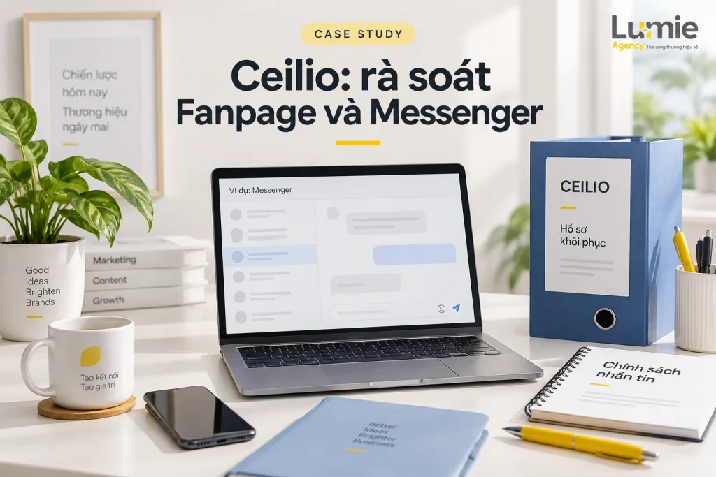 Case study Ceilio: Khôi phục Fanpage vi phạm chính sách Messenger