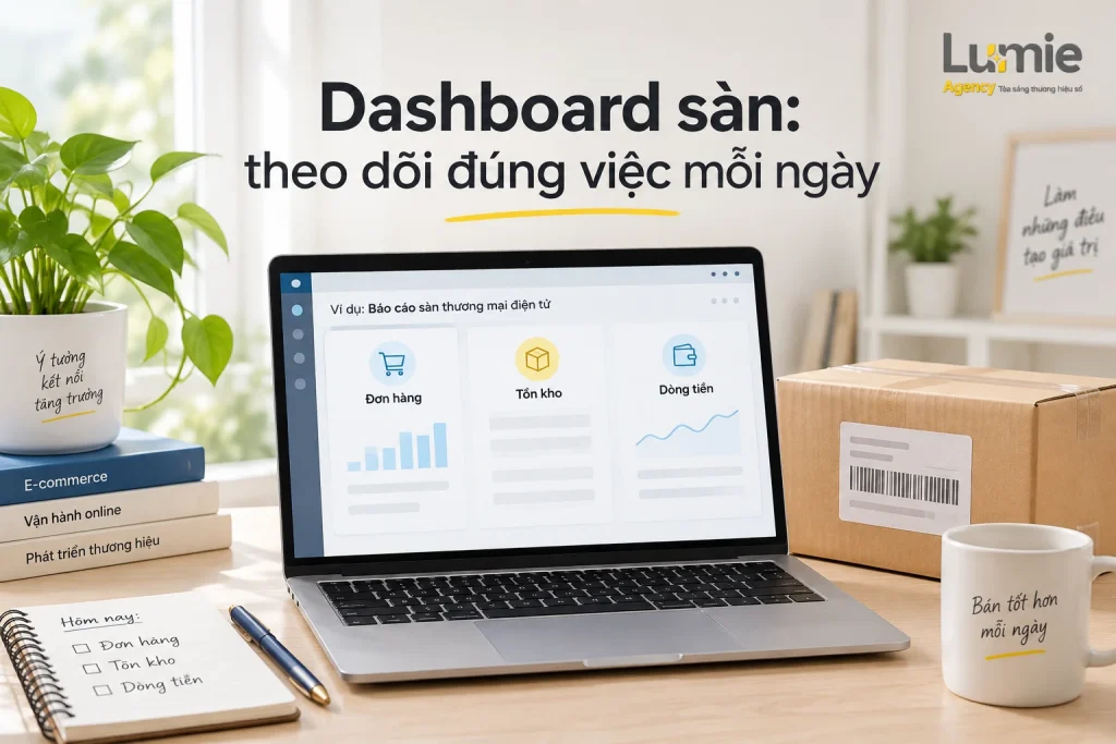 Dashboard KPI vận hành TikTok Shop, Shopee: Theo dõi gì mỗi ngày?