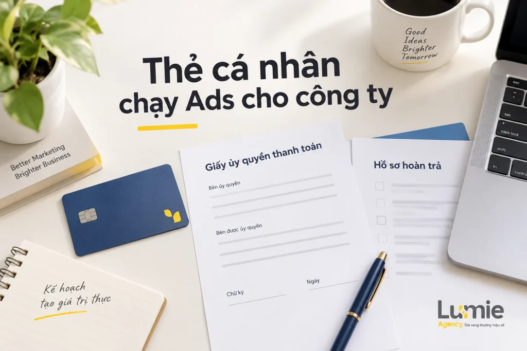 Dùng thẻ cá nhân chạy quảng cáo Facebook cho công ty: Điều kiện và rủi ro