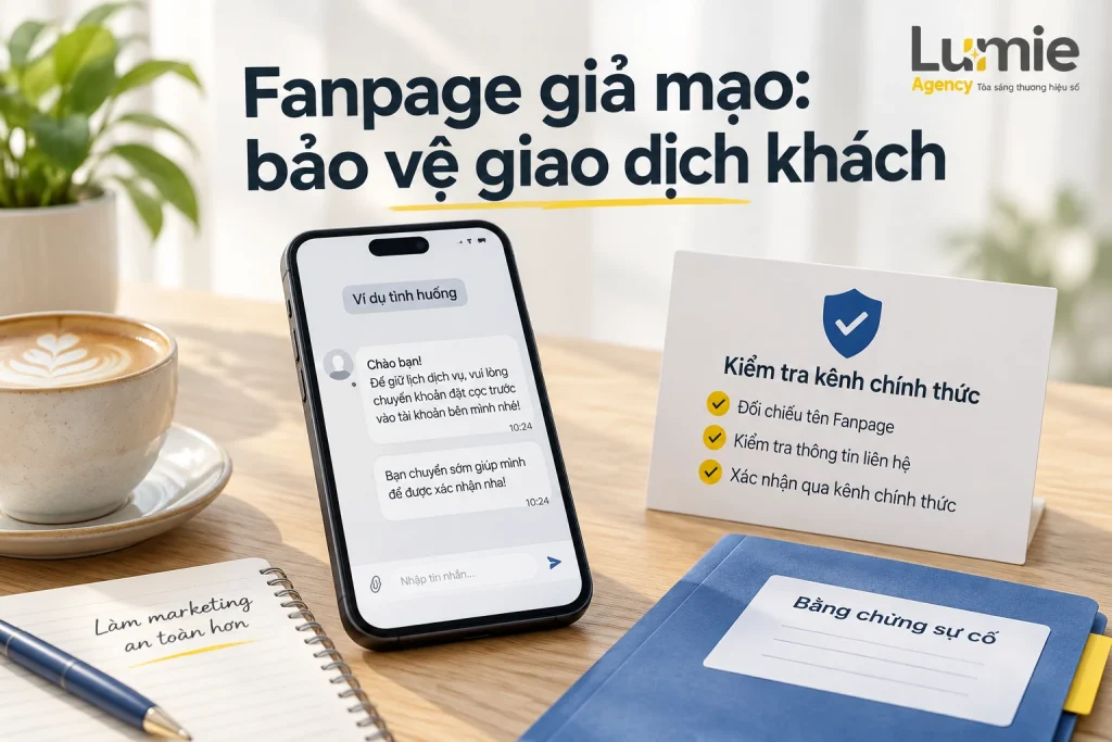 Fanpage Facebook bị giả mạo lừa khách chuyển khoản: doanh nghiệp cần làm gì?