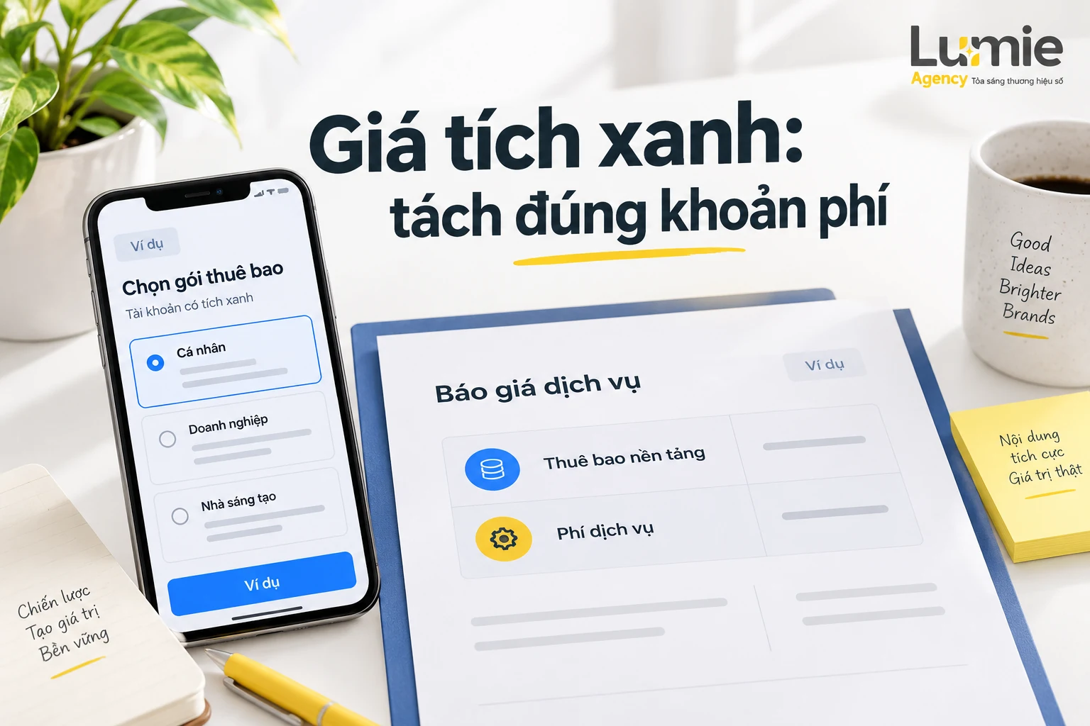 Giá tích xanh: tách đúng khoản phí