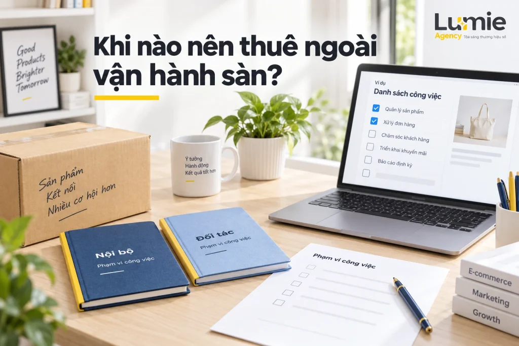Khi nào doanh nghiệp nên thuê ngoài vận hành TikTok Shop, Shopee?