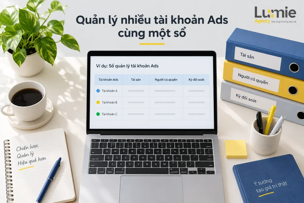 Cách quản lý nhiều tài khoản quảng cáo Facebook: quyền, ngân sách và đối soát