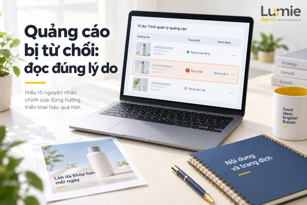 Quảng cáo Facebook bị từ chối: đọc lý do và yêu cầu xem xét