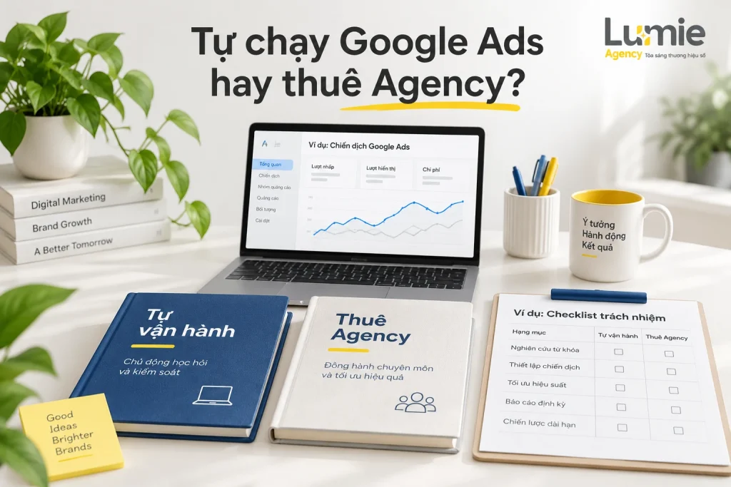 Tự chạy Google Ads hay thuê agency?