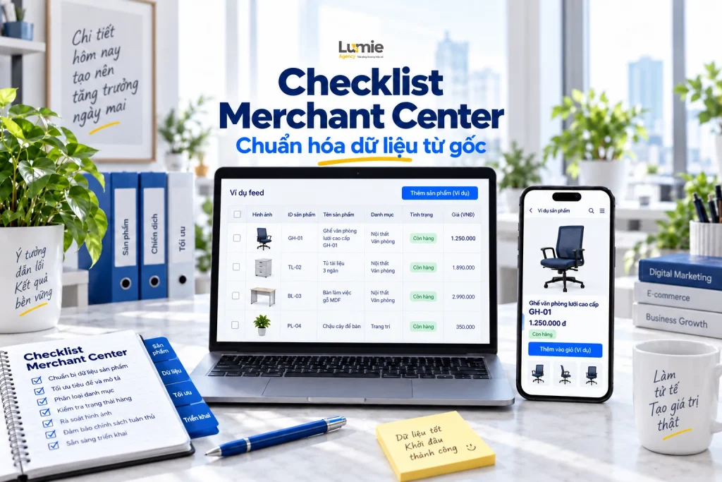 Checklist nguồn cấp Google Merchant Center cho WooCommerce