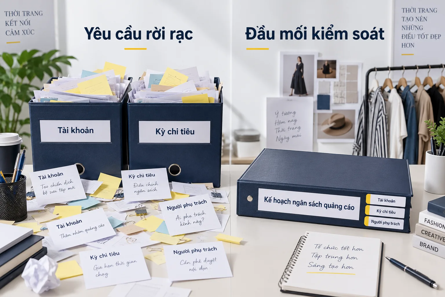 Hồ sơ yêu cầu rời rạc và đầu mối kiểm soát theo tài khoản, kỳ chi tiêu, người phụ trách