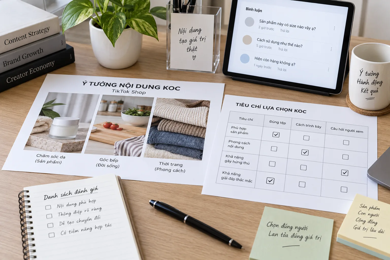 Đối chiếu storyboard sản phẩm với tệp khách hàng và câu hỏi người xem