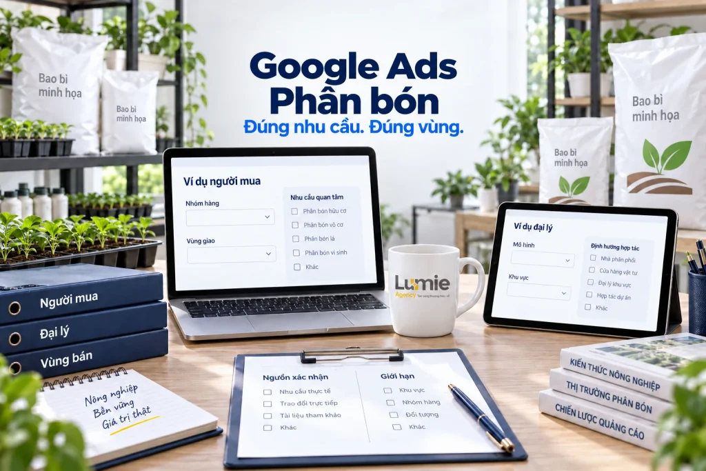 Quảng cáo Google phân bón: tìm khách mua và đại lý nông nghiệp