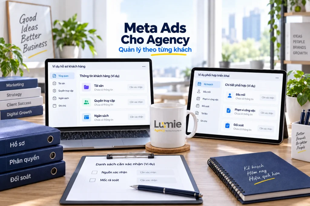 Tài khoản quảng cáo Facebook cho Agency: quản lý nhiều khách hàng