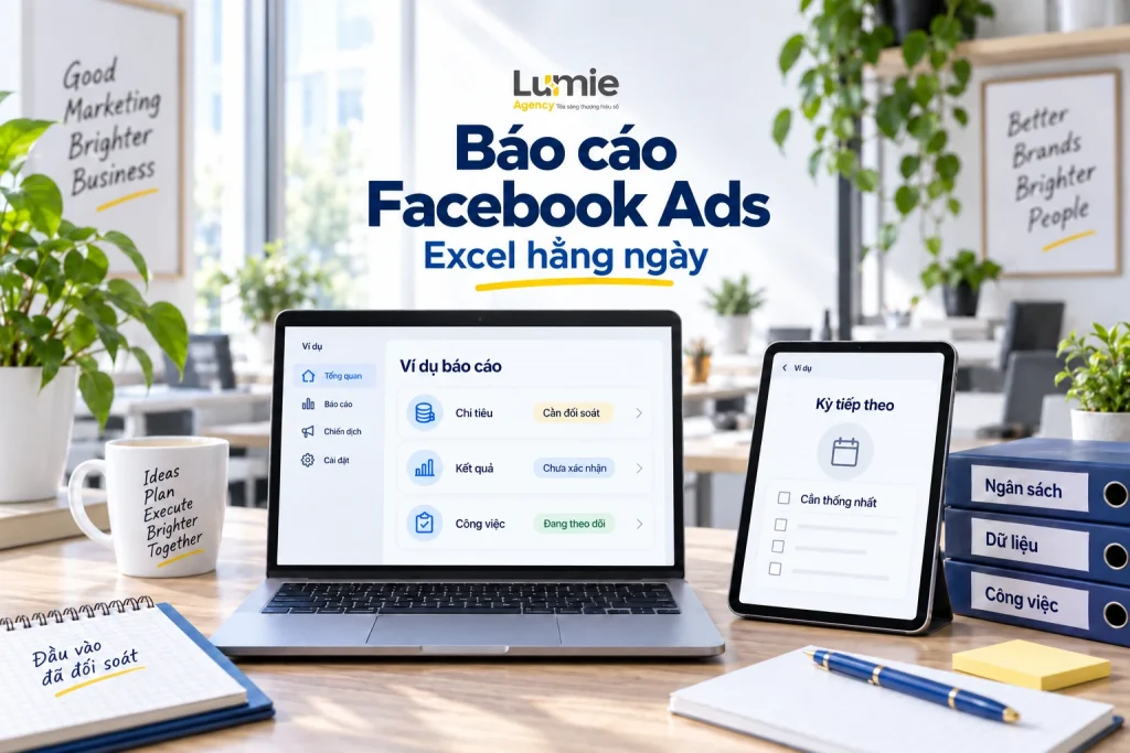 Mẫu báo cáo chạy quảng cáo Facebook hằng ngày bằng Excel