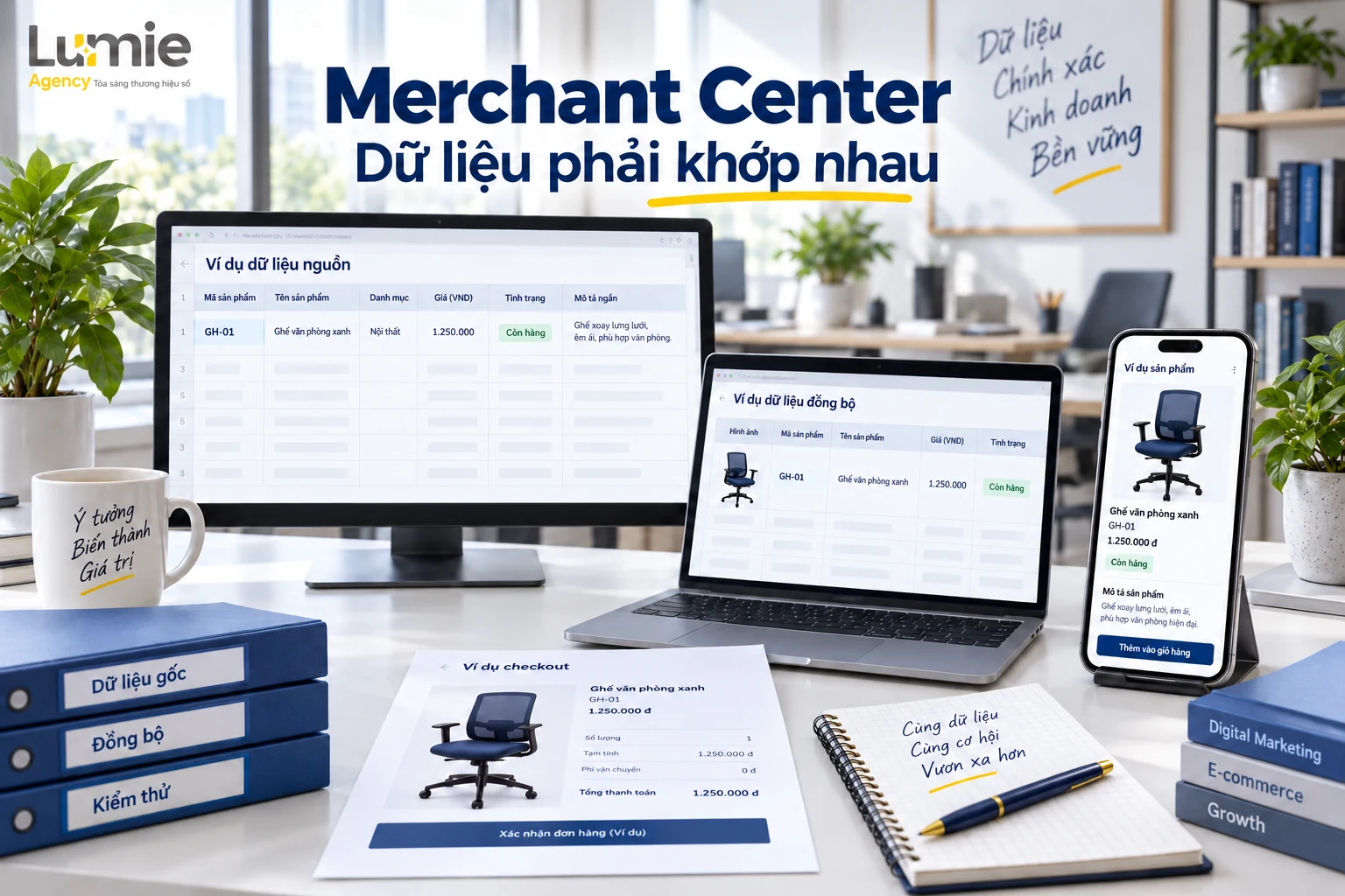 Bàn kiểm tra nguồn sản phẩm, dữ liệu đồng bộ và checkout cùng một mã ghế
