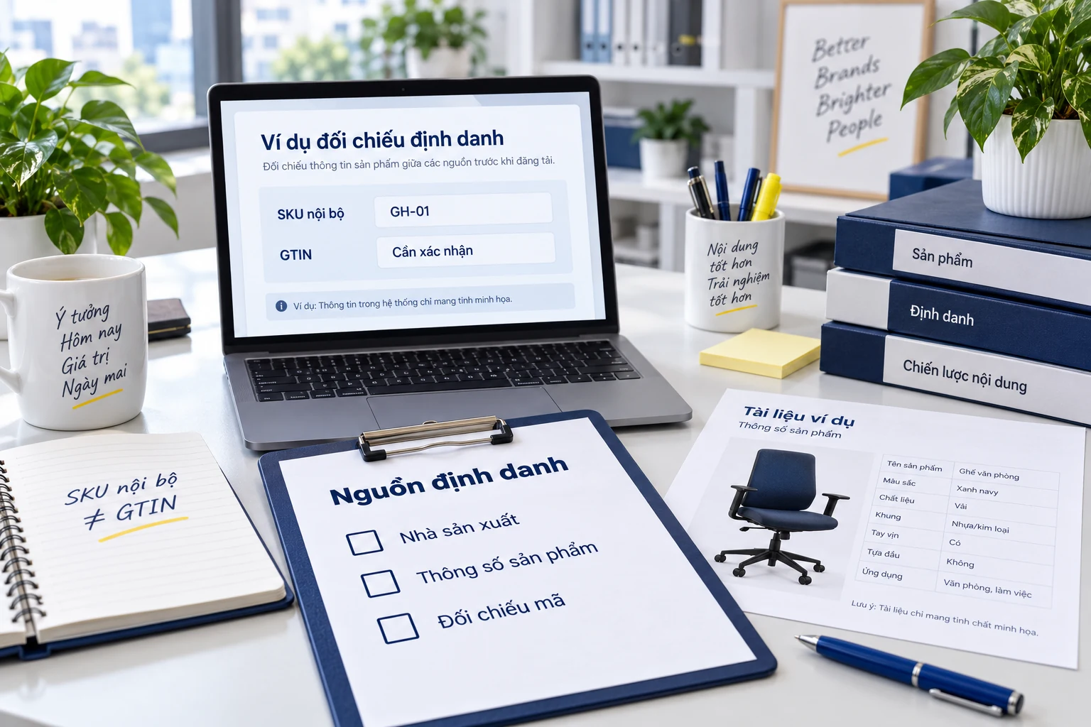 Phiếu đối chiếu SKU nội bộ và GTIN cần xác nhận từ nhà sản xuất