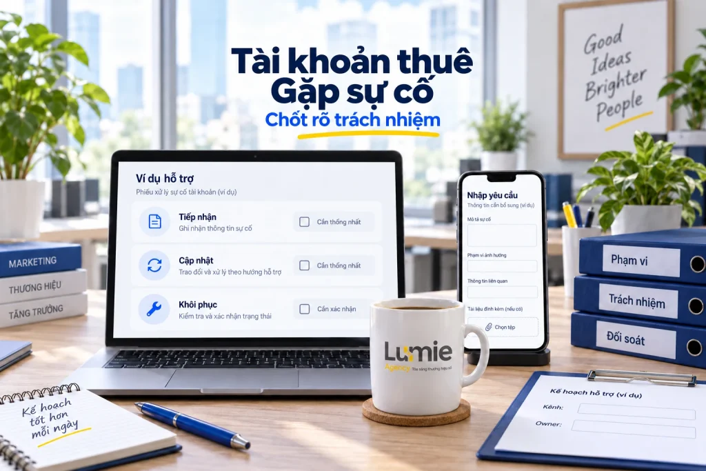 Thuê tài khoản quảng cáo gặp sự cố: bên cho thuê hỗ trợ gì và khi nào đổi tài khoản?